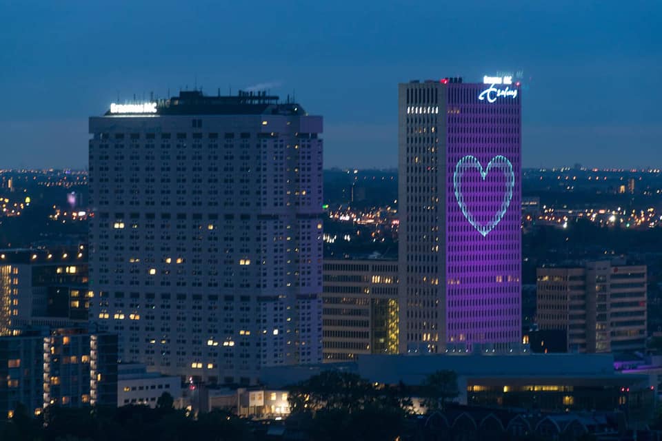 Лазерная презентация Rotterdam Лазерное шоу презентация